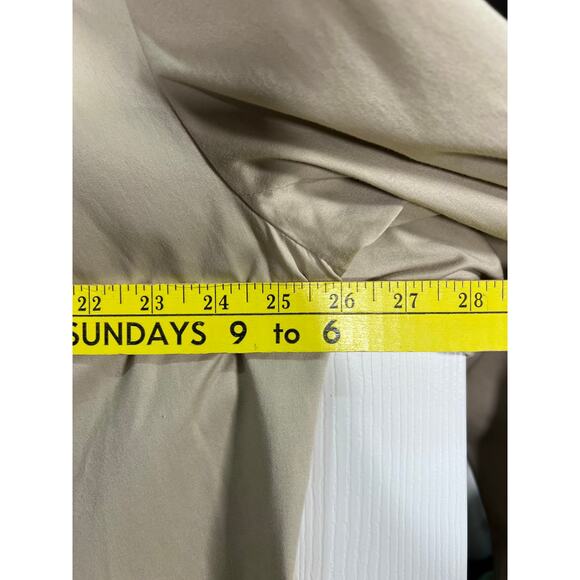 Talbots Woman’s Stretch Size 24W Button Detaik Snap Down Tan Jacket Lightweight - Picture 3 of 11